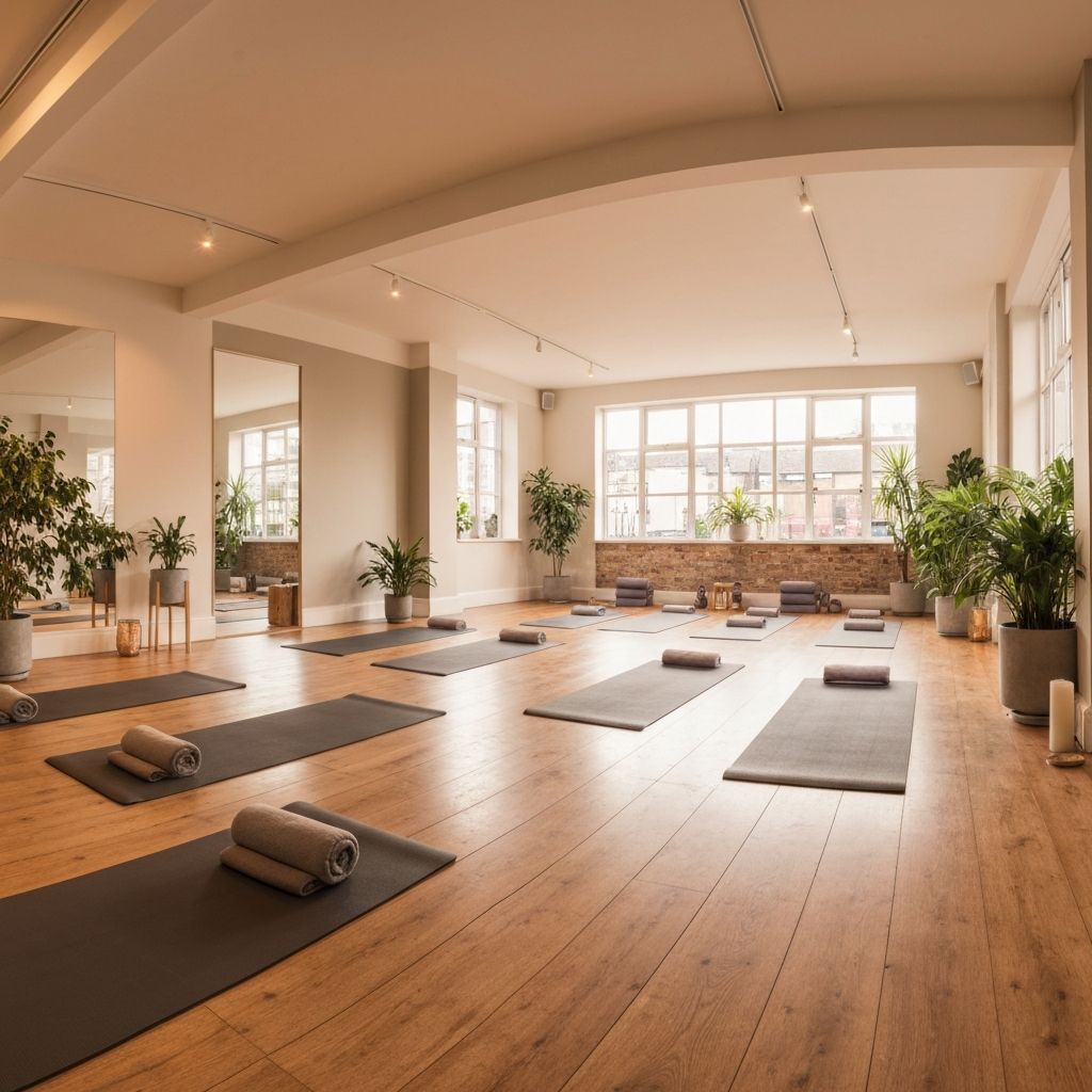 Peaceful yoga studio space in London